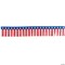 100 Ft. x 14" Patriotic Red, White & Blue Fringe Plastic Garland